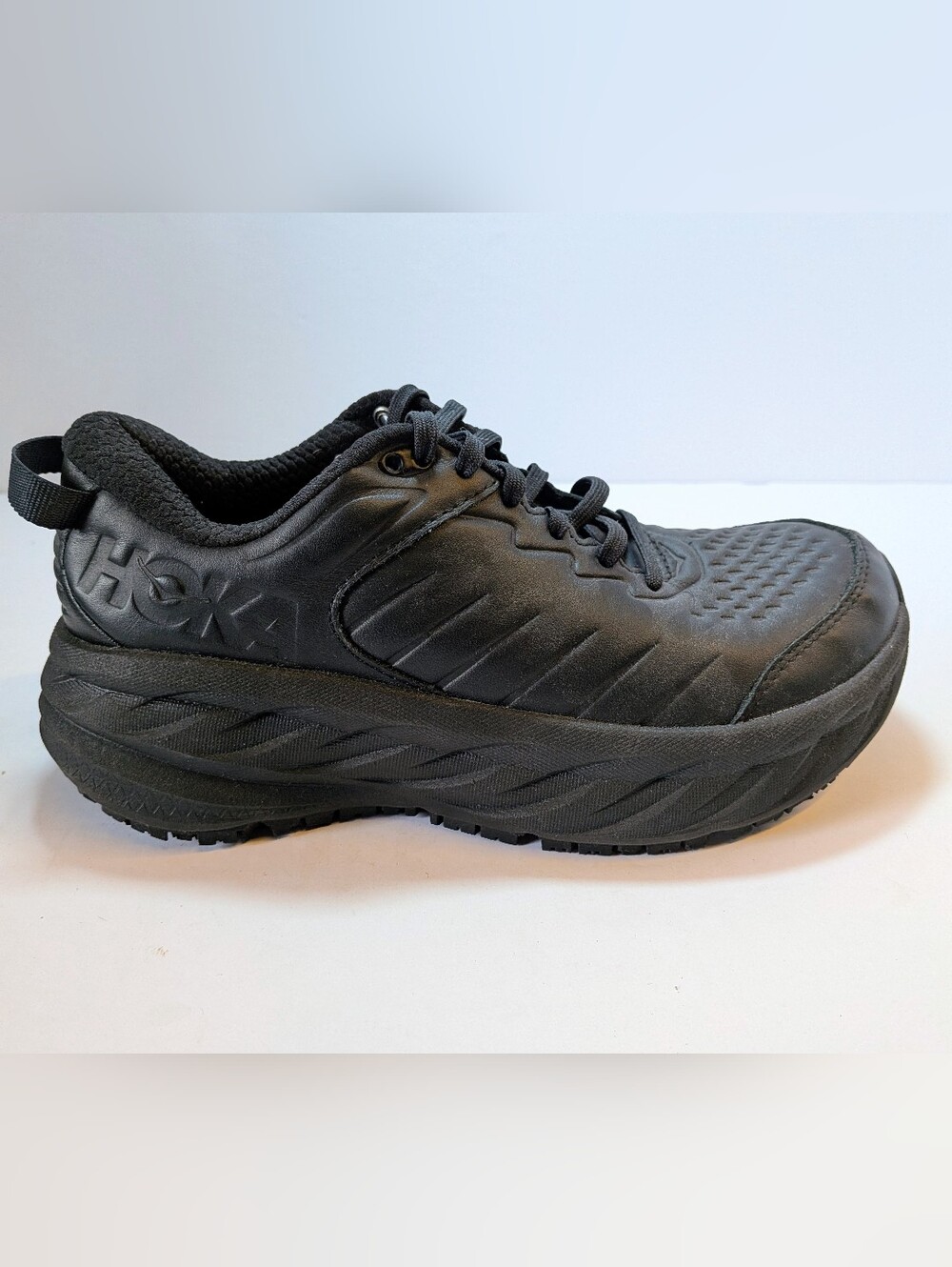 HOKA Bondi SR Triple Black Professional Walking Shoes Women’s Size 7.5